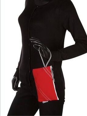 Sailor Bags Red Wristlet Zipper Pouch
